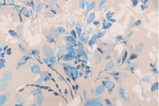 PK Lifestyles Willow Wood Printed Chenille Upholstery Fabric in Luna