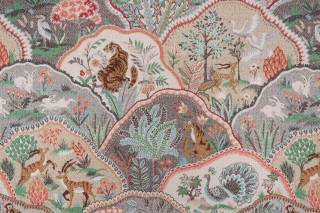PK Lifestyles Zoologic Printed Cotton Drapery Fabric in Nectar 