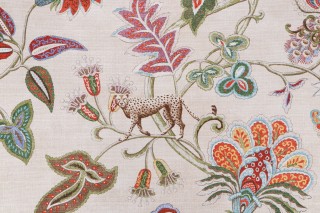 PK Lifestyles Adventurer Printed Cotton Drapery Fabric in Nectar 