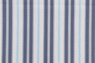 Magnolia Home Newbury Printed Cotton Drapery Fabric in Yacht 