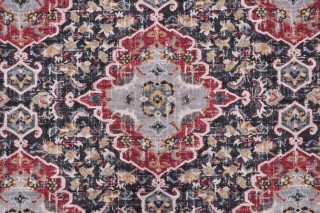 Covington Sabra Printed Cotton Drapery Fabric in 949-Cindersmoke 