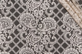 Scalamandre Sheer Lace Drapery Fabric in Vanilla