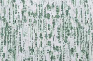 Heritage Fabrics Raindrops Printed Cotton Drapery Fabric in Kelly