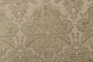 Thibaut Cape Damask W79073 Chenille Damask Upholstery Fabric in Olive