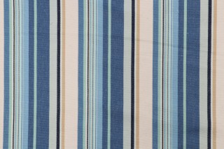 Lotus Stripe Woven Upholstery Fabric in Multi 