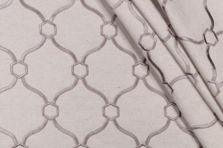 Vera Woven Upholstery Fabric in Oatmeal 