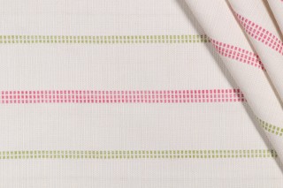 Stripe Woven Upholstery Fabric in Springtime 