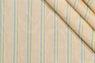 Scalamandre Moire Stripe Woven Decorator Fabric in Spring