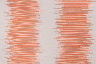 Stripe Woven Solution Dyed Acrylic Outdoor Fabric in Tangerine