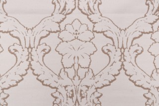 Acanthus Frame Woven Solution Dyed Acrylic Chenille Outdoor Fabric in Sand 