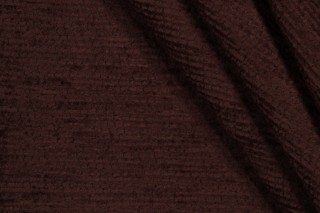 Scalamandre Stripe Woven Chenille Upholstery Fabric in Chocolate 