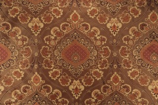 Scalamandre Silk Damask Decorator Fabric in Terracotta 