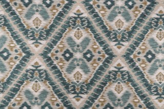 P Kaufmann Sparta Printed Cotton Drapery Fabric in Parrot 