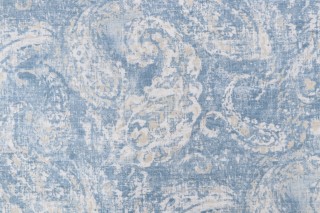 Covington Tear Drop Printed Cotton Blend Drapery Fabric in 50-Bluebell 