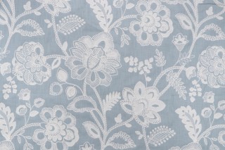 Covington So Crewel Embroidered Drapery Fabric in 592-Spa 