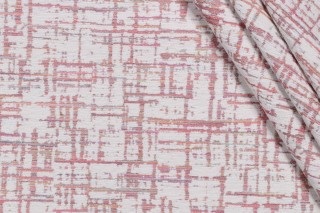 Covington Griddy Woven Chenille Upholstery Fabric in 75-Sorbet 