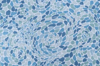 Covington Composition Printed Cotton Drapery Fabric in 518-Seaside 