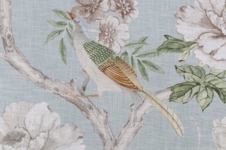 Covington Eliana Printed Cotton Drapery Fabric in 503-Serenity 