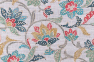 Covington Indra Printed Cotton Blend Drapery Fabric in 100-Multi 