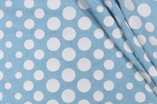 Hilary Farr Cirque Du Hilary Applique Embroidered Drapery Fabric in 511-Dream Blue for Covington 
