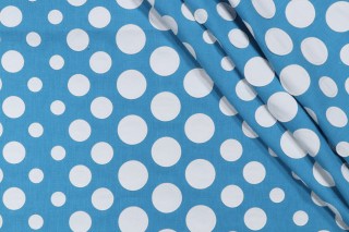 Hilary Farr Cirque Du Hilary Applique Embroidered Drapery Fabric in 523-Caribbean for Covington 