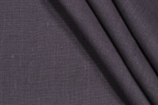 Covington Brussels Woven Linen Drapery Fabric in 99-Charcoal Grey 