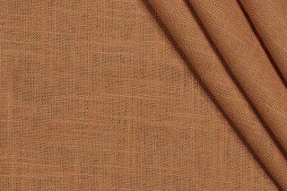Covington Jefferson Linen Woven Drapery Fabric in 610-Toffee 