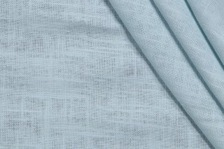 Covington Jefferson Linen Woven Drapery Fabric in 513-Eggshell Blue 