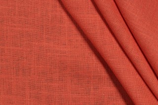 Covington Jefferson Linen Woven Drapery Fabric in 374-Melon 