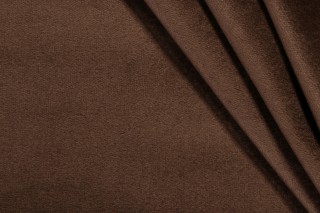 Scalamandre Solid Velvet Upholstery Fabric in Brown