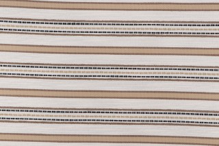 Stripe Woven Upholstery Fabric in Cafe