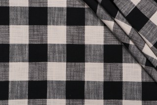 Blake Woven Upholstery Fabric in Raven