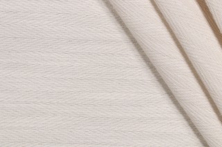 Herringbone Woven Decorator Fabric in Oyster