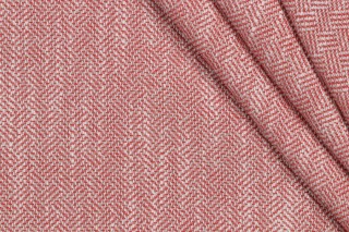 Catskill Woven Upholstery Fabric in Flamingo