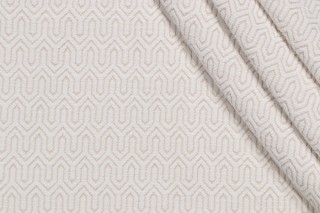 Leona Woven Chenille Upholstery Fabric in Bone