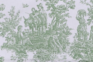 Premier Prints Jamestown Printed Cotton Drapery Fabric in Sage
