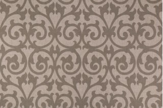 Mill Creek Carlow Printed Cotton Drapery Fabric in Stone