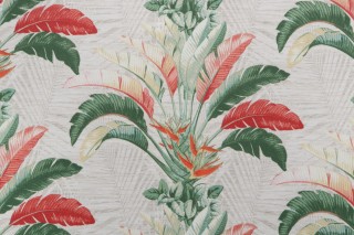 Tommy Bahama Banana Leaves Printed Polyester Outdoor Fabric in Jade
