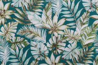 Bryant Fabrics Cairo Printed Polyester Outdoor Fabric in Dark Palm