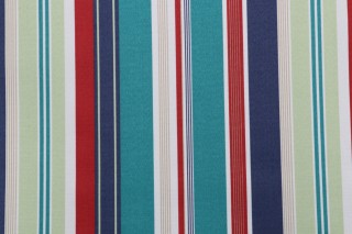 Bryant Fabrics Hudson Stripe Printed Polyester Outdoor Fabric in Imperial