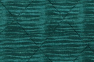 PK Lifestyles Tie-Dye Tuck Printed Pintuck Cotton Drapery Fabric in Juniper
