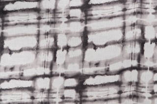 Scalamandre Printed Linen Drapery Fabric in Charcoal