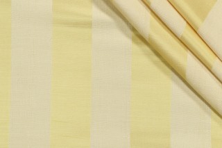 Scalamandre Stripe Woven Decorator Fabric in Lemon