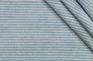 Fonthill Palmetto Woven Solution Dyed Acrylic Chenille Outdoor Fabric in Aqua for Scalamandre