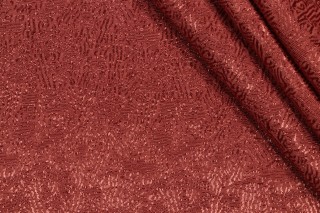 Scalamandre Woven Upholstery Fabric in Rust