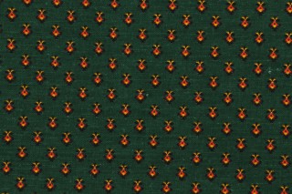 Scalamandre Marignan Printed Cotton Drapery Fabric in Green