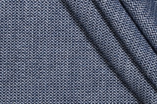 Tommy Bahama Woven Chenille Outdoor Fabric in Indigo