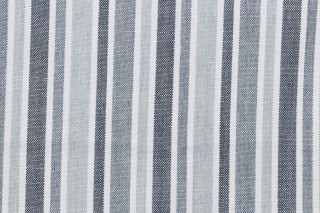 Stripe Woven Upholstery Fabric in Slate