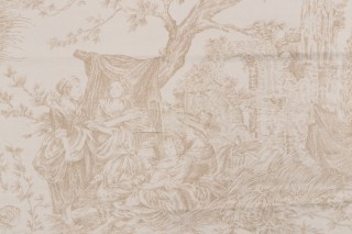 1 Yard Thibaut Chateau De Loir Printed Cotton Drapery Fabric for Scalamandre