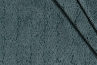 Herringbone Velvet Upholstery Fabric in Malachite